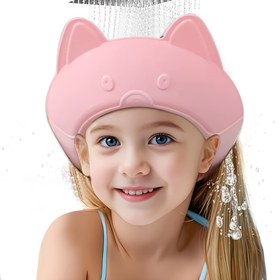 Resim 1 adet Sevimli Kedi Kulak Tasarımlı Çocuk Banyo Bonesi, Ayarlanabilir Baş Çevresi Boyutu Duş Yıkama Bonesi, Kızlar ve Erkekler için Uygun, Saç Yıkarken Rahat Kullanım, Çocukların Kulaklarına ve Gözlerine Su Girmesini Önleyen, Ev ve Seyahat için İdeal Seçim - Noel, Şükran Günü, Cadılar Bayramı ve Yeni Yıl Hediyeleri 