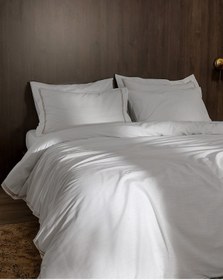 Resim Madame Coco Tina Çift Kişilik Linen Look Yıkamalı %100 Pamuk Nevresim Takımı - Beyaz/bej 8684427122686 Çok Renkli 