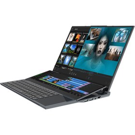 Resim QUADRO 16" + 14" Dokunmatik DS1630 Ci7 10850H 16gb 512gb NVME SSD Freedos Type C, PCI Exp Çift Ekran Notebook 