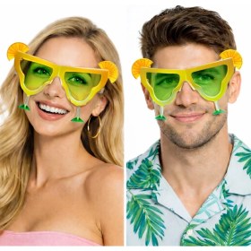 Resim Derin Stok Margarita Bardak Şeklinde Parti Gözlüğü Sarı 16X8 cm 