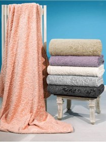 Resim Mink Battaniye Daisy 516 Antrasit Çift Kişilik 