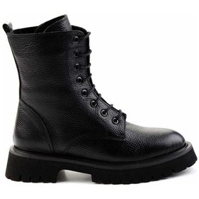Resim Siyah Leather Kadın Bot & Bootie K02044002345 Siyah 