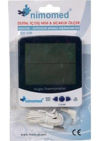 Resim Nimo Dijital İç / Dış Nem & Sıcaklık Ölçer Sh-109 