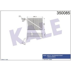 Resim KALE 350085 EVAPORATÖR A4-PASSAT -SUPER B 