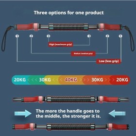 Resim Kol Gücü Fitnes Geliştirme Sopa Cihazı Güç Twister Bar Kapalı Ev Siyah 