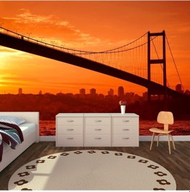 Resim İstanbul Boğaz Köprüsü Duvar Posteri (551144907) 