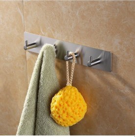 Resim Deltahome Paslanmaz Çelik 4 Topuzlu Havluluk Askı Askılık Inox 