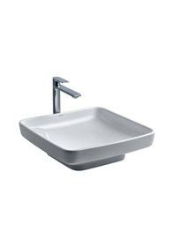 Resim Lena - Tezgah Üstü Porselen Lavabo - E-4416 Beyaz 