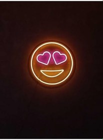 Resim Neon Led Aydınlatma Emojı Gece Lambası 