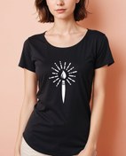 Resim Sanatın ışığı Geniş Yaka Tişört 