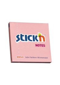 Resim Stickn Eco Notes 76 MM X 76 MM Yapışkanlı Not Kağıdı 100 Sayfa Pastel Pembe 
