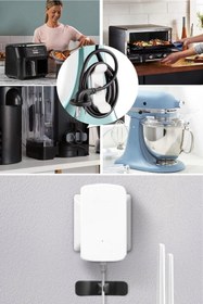 Resim La Push Concept 12 Adet Yapışkanlı Kablo Düzenleyici Tutucu Kablo Sarma Ve Toplama Aparatı 12 Adet 