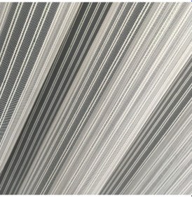 Resim Perdefony Sedef Simli Çift Çizgili Tül Perde 