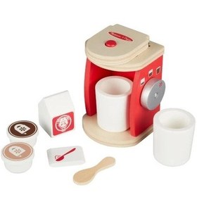 Resim Melissa And Doug Ahşap Kahve Makinesi Ve Servis Seti 