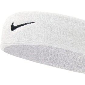 Resim Nike Swoosh Beyaz Antrenman Saç Bandı (N.NN.07.101.OS) 