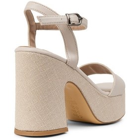 Resim Deery Krem Rengi Platform Topuk Kadın Sandalet - K1040zkrem01 Krem 