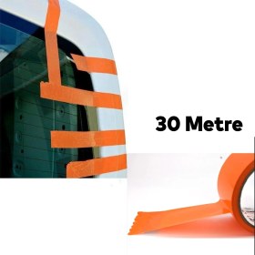 Resim Nzb Araba Araç Oto Cam Ayna Sabitleme Tamir Montaj Bandı Iz Bırakmaz Maskeleme Güçlü Bant 45 mm x 30 Metre 