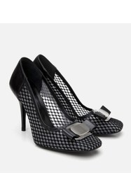 Resim Hotiç Kadın Siyah Fileli Stiletto 01ayh308790a100 Siyah-black Siyah 