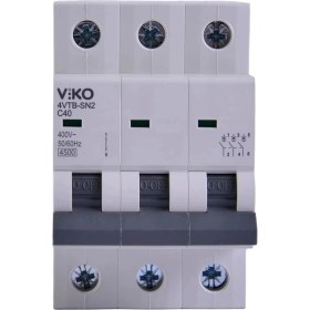 Resim AyrStore 4VTB-3C40 Otomatik Sigorta 4,5ka C Tipi 3 Kutup 40A 