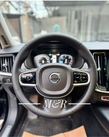 Resim Volvo S90 Kaplama Deri Direksiyon Kılıfı 