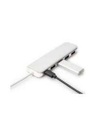 Resim Digitus 4 Port USB 3.0 Hub 4 x USB 3.0 USB-A Dişi Konnektör (USB Çevre Ürünü) 1 x USB Tip C Pd (Power Delivery) Port 1 x USB Tip C 