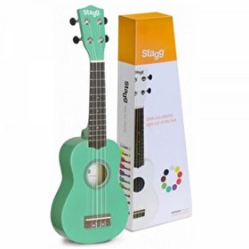Resim Stagg Us-Grass Soprano Ukulele Ve Çanta - Çimen Yeşili 