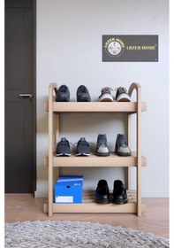 Resim Abzer Home Ayakkabılık Kahverengi Ham 