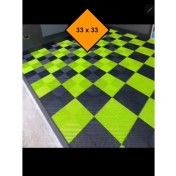 Resim NetBazaars 33X33 mm Islak Zemin Için 9 Adet Plastik Karo, Renkli Karolar, Daanıklı ve Esnek 