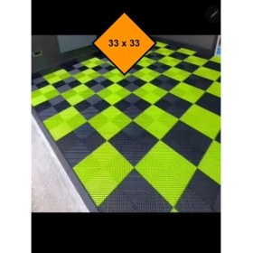 Resim NetBazaars 33X33 mm Islak Zemin Için 9 Adet Plastik Karo, Renkli Karolar, Daanıklı ve Esnek 