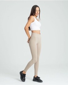 Resim Taş Rengi Kaşkorse Fitilli Tayt Taş Rengi 