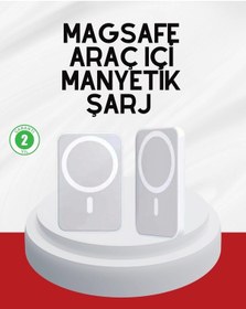 Resim Şık Tasarımlı Magsafe Araç Telefon Tutucu Type-c Girişli Belirtilmemiş 