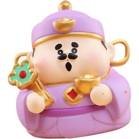 Resim Suntek Çin Zenginlik Tanrısı Heykelcik Kumbara Oturma Stil-c 