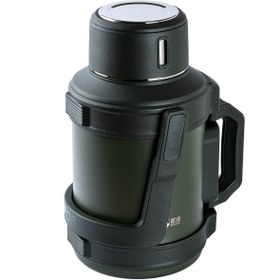 Resim DKADI OKADI OUTDOOR YEŞİL KULPLU PASLANMAZ ÇELİK TERMOS 3L 