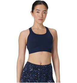 Resim Sweaty Betty Sweaty Betty Stamina Seamless Sports Bra Kadın Mavi Fitness Bra 1599 Mavi 