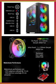 Resim Gamepage Magic X50 i5-3470 16 GB 1 TB HDD+256 GB SSD GT730 23.8" Curved Masaüstü Oyuncu Bilgisayarı 