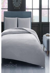 Resim More Home Çift Kişilik Yorgan Kılıfı + Yastık Kılıfı Gri 