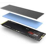 Resim M.2 2280 SSD Nvme Notebook (Laptop) Uyumlu Soğutucu Alüminyum Alaşımlı Isı Emici Pasif Soğutucu -Termal Pad Yeni Nesil 