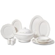 Resim Korkmaz Eliza Collection 60 Parça Gold Yuvarlak Yemek Takımı A8241 