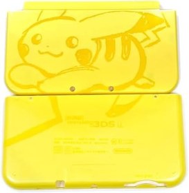 Resim New3DSXL DIY Özel Konut Kabukları A/E Kapak Plakası PKQ Sarı Edition Değiştirme, Yeni 3DS New3DS XL/LL Yeni 3DSXL 3DSLL Oyun Konsolları, Ekstra Üst/Alt Dış Ön Panel 2 ADET Set 