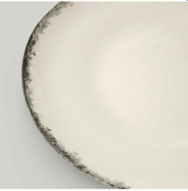 Resim Linens Natura Porselen 12 Cm Çerezlik Ekru-antrasit 