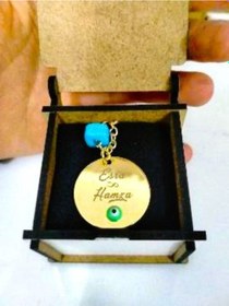 Resim Mrchediyesepeti Kişiye Özel Nazar BoncukluÇelik Kolye 