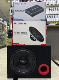 Resim FORX5 30cm Bass 300rms 4kanallı Anfi Oval Kayık Midrange 
