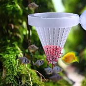 Resim Balık için 2 adet Plastik Kan Kurdu Besleyici Koni, Canlı Yem Hunisi Emme Kupası ile, Akvaryum Besleme Kupaları, 5cm/1.97in Çap, Şeffaf Balık Tankı Besleyicileri 