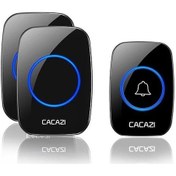 Resim Cacazi 2 Alıcılı 1 Buton Kablosuz Kumandalı Kapı Zili 