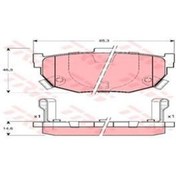 Resim TRW GDB3170 Fren Balatası Arka Coupe 02- Elantra 00- / Cerato 04- / Maxıma 88-94 
