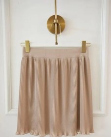 Resim bgm fashion Kadın Tesettür Piliseli İçlik Etek Tunik Altı Uzatıcı Kurtarıcı Pliseli Pileli 