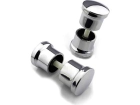 Resim 2 Takım Duşakabin Kulpu 2 Kapaklık Duşakabin Kulp Krom 2 Iç 2 Dış Çift Kapak Topuz Kulp 