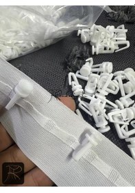 Resim Perde Düğmesi Sert Plastik 50 ad Mukavemetli Kilitli 