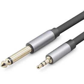 Resim Skygo 3.5mm To 6.35mm Gitar Kablosu 5 Mt (Siyah - HDX1081) 