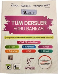 Resim Karekök Yayınları 9. Sınıf Tüm Dersler Soru Bankası 2024 